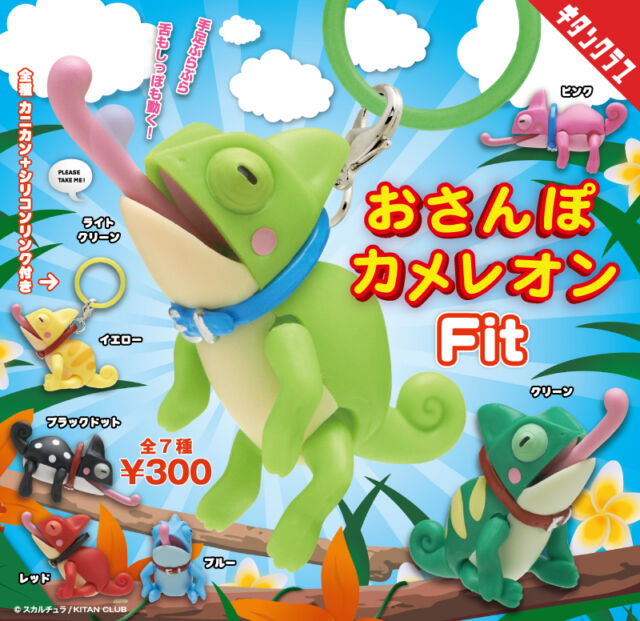 . ＼📢Release Information／ With dangling arms and legs, a curling tail, and a tongue that stretches out! 🦎#StrollingChameleon is back in a Reiwa-era design! In addition to the original colors released in 2012, there are also pop colors✨ Wear it and go for a stroll together🎶 [StrollingChameleon Fit] will be released sequentially at capsule toy stores nationwide from September 18th (Fri)! https://kitan.jp/products/osanpochameleon_fit/ 📢 A classic is back with a fresh new look! 🦎✨ Wiggly arms and legs, a spinning tail, and a tongue that stretches out—#OsanpoChameleon is back in a brand-new Reiwa-era style! 🌈 Choose from the original 2012 colors or fun, poppy new shades, wear one with you, and take your little chameleon on a walk! 🎶 【OsanpoChameleon Fit】will be available at capsule toy machines across Japan from September 18! #CapsuleToy #Gachapon #Gacha #CapsuleToy #Figure #MarkerCharm #Chameleon #OssanpoChameleon #Chameleon #CapsuleToy #Gachapon #Gacha #KitanClub #JapaneseCapsuleToys #Collectible #NoveltyToy